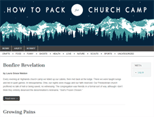 Tablet Screenshot of howtopackforchurchcamp.com